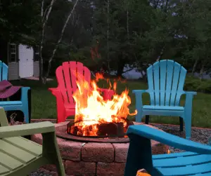 can you leave a fire pit burning overnight