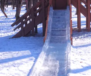 how to make a wooden slide slippery
